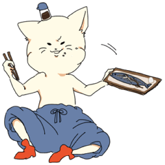 ニヤってる猫