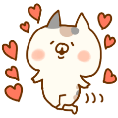 ひとこと返信にゃんこ