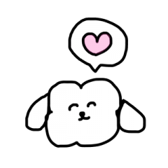 イッヌの好き好きスタンプ