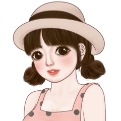 มิริน (Pastel girl big sticker)!!