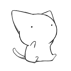 ねこさんのスタンプ。
