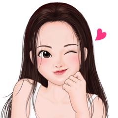 Baifern girly Big sticker(ENG)