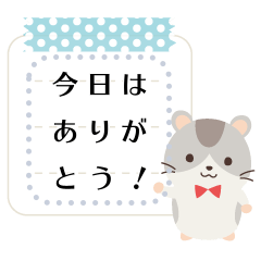 ハムちゃんのメッセージスタンプ