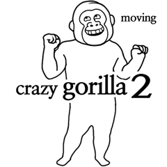 Extremely moving crazy gorilla2