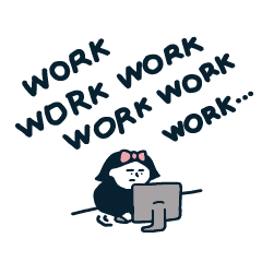 結局これが１番使うスタンプ-働く女の子編-