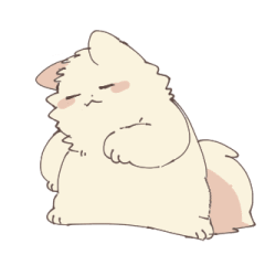 Fluffy fully  Dog's Sticker