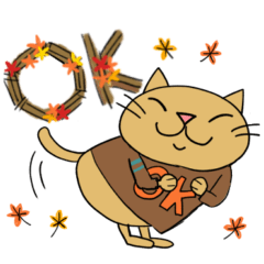 Juns秋の長袖ねこ達