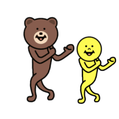 動くクマさん
