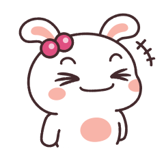 嬌嬌兔22 致敬LINE第一組貼圖！