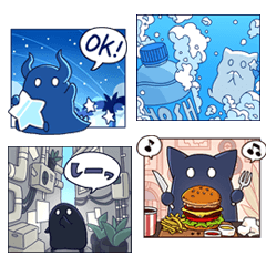 ホシクイの四角いスタンプ