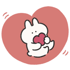 ハート　うさぎときどきにんじん　文字なし