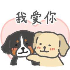 黃金獵犬多多＆伯恩山犬拉拉戀愛日常