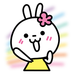 Good day!! cute White Rabbit