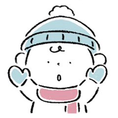 Daviくんと楽しむ冬スタンプ（セリフあり）