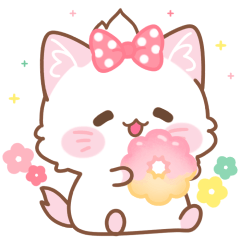 年中使える子ねこモニカのかわいいスタンプ