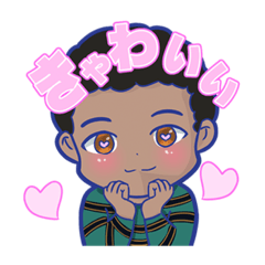 オセロの白黒スタンプ