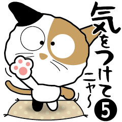 三毛猫「わび助」05 思いやりスタンプ
