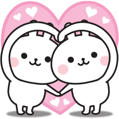 傳達你的心意♡可愛的兔子