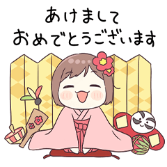 ベビーちゃんの年末年始スタンプRe