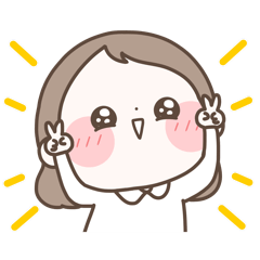 【顔で伝える】まるいすたんぷ おんなのこ