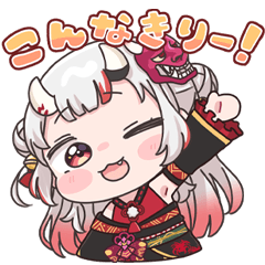 hololive sticker "Nakiri Ayame"