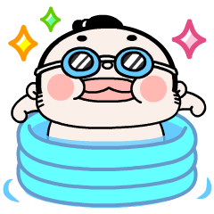おすもーちゃん夏の挨拶【飛び出す！】