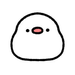cute Java sparrow move Sticker