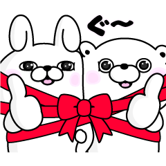 Rabbit100%&Bear100% x LINE GIFT reprint