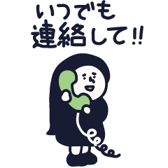 女の子スタンプ 24