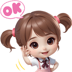 สาวน้อยน่ารัก ตาโต