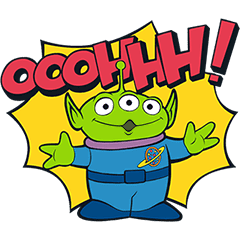 Stiker Animasi Alien (Komikal)