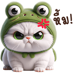 เหมียว กบ น่ารัก