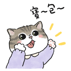 任性小寶包豬咪胖吉 (虎斑貓)