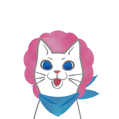 青いスカーフのシロさん　アニメーション２