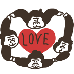 なかよし愉快なゴリラ