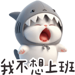 鯊魚貓貓3✩可愛寶包不能上班✩