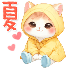 猫がいっぱい♡夏のあいさつ