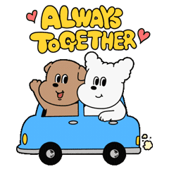 [1107] ALWAYS TOGETHER moving sticker