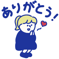 女の子スタンプ25