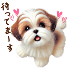 動く♡羊毛シーズーの家族連絡
