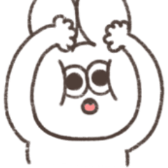駆け引きする太っちょうさぎ