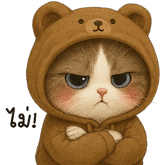 น้องเหมียวฮู้ดหมี