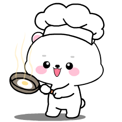 Baby White Bear New 2 : Pop-up stickers
