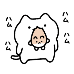 cutecat & ham9 Sticker