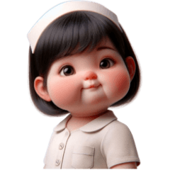 cute nurse girl