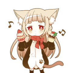 療癒貓女子貼圖