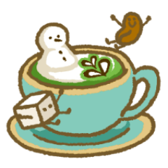 Cube sugar and gum syrup "winter"