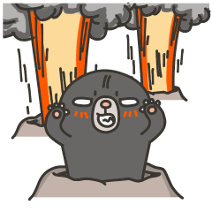 A playful mole