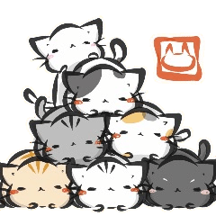 墨筆ねこ 集めました