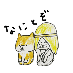 サインペンとクルクル色鉛筆など